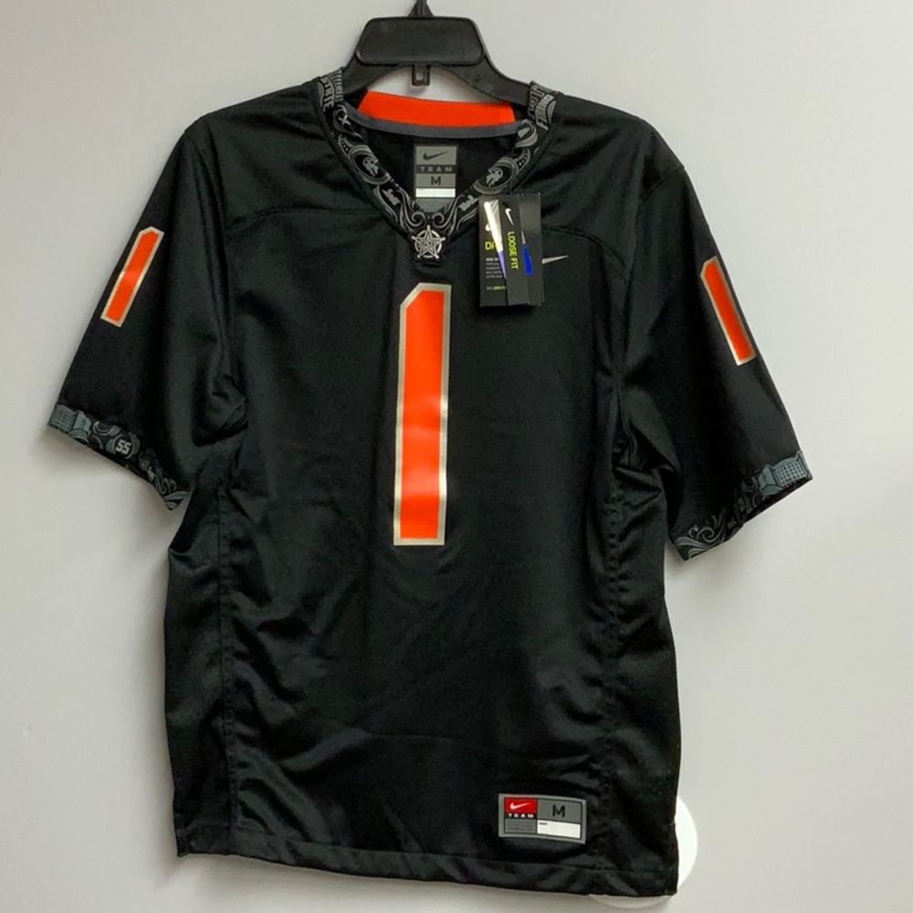 NWT Mens Nike Oklahoma State Cowboys #1 Dri-fit Game Jersey Medium